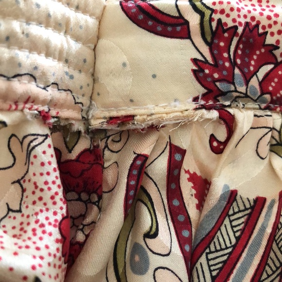 Anne Crimmins for UMI Collections Floral Silk Skirt Size 12 - Picture 5 of 6